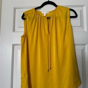 Boss Mustard Sleeveless Blouse